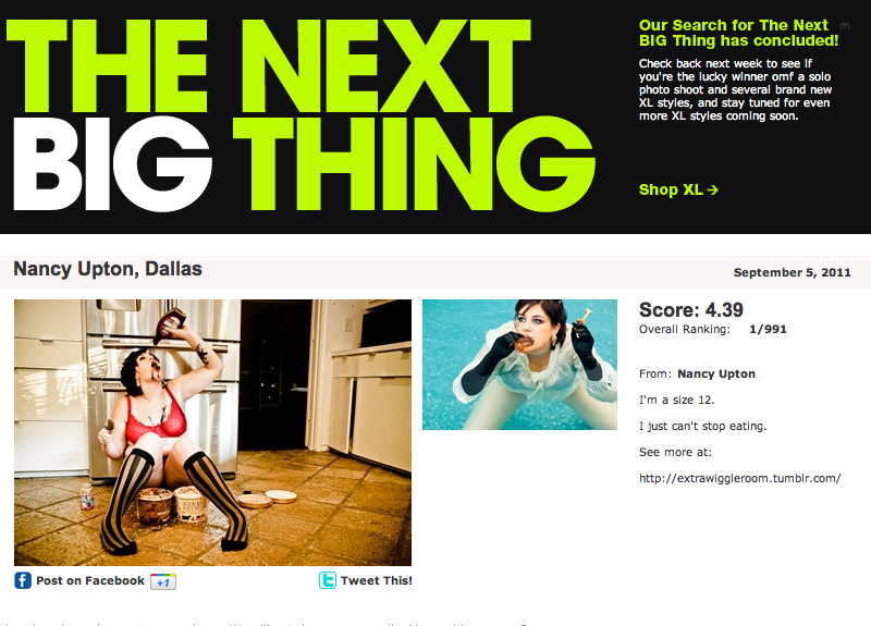 Illustration for article titled American Apparel Refuses To Recognize Rightful Plus-Size Contest Winner